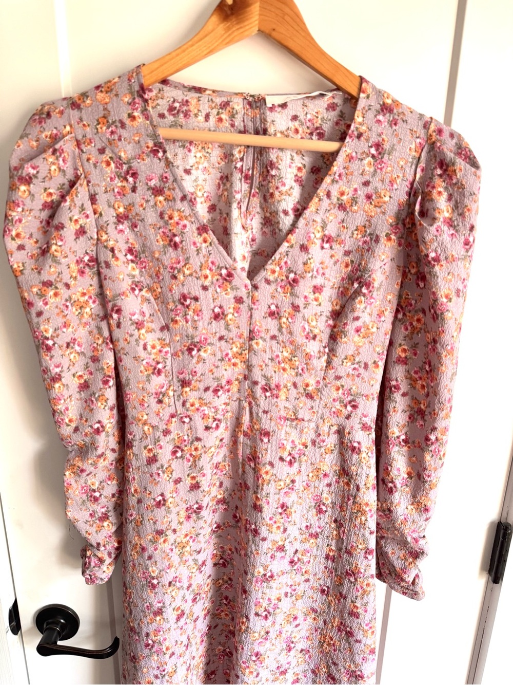 NWT ASTR The Label Purple Floral Midi Size Large - Picture 9 of 12